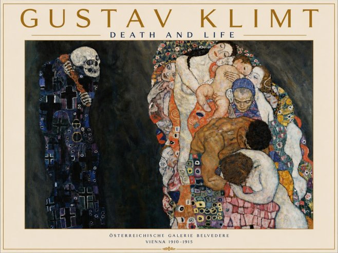 Klimt Death and Life No4 - Poszter