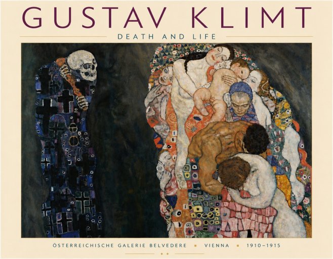 Klimt Death and Life No5 - Poszter