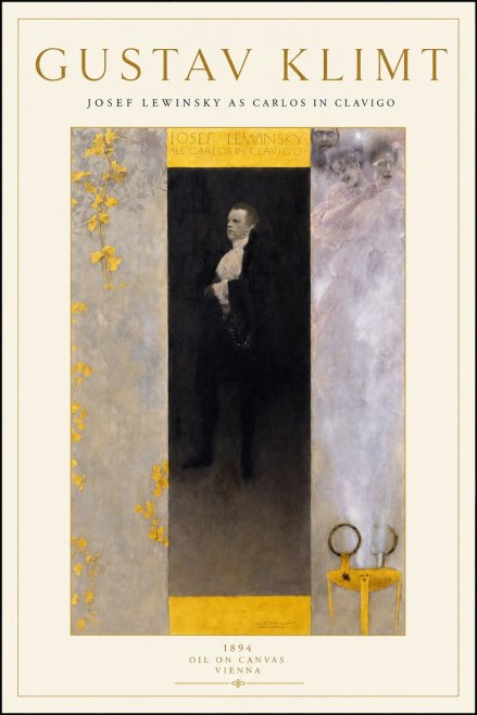 Klimt Josef Lewinsky as Carlos in Clavigo No3 - Poszter