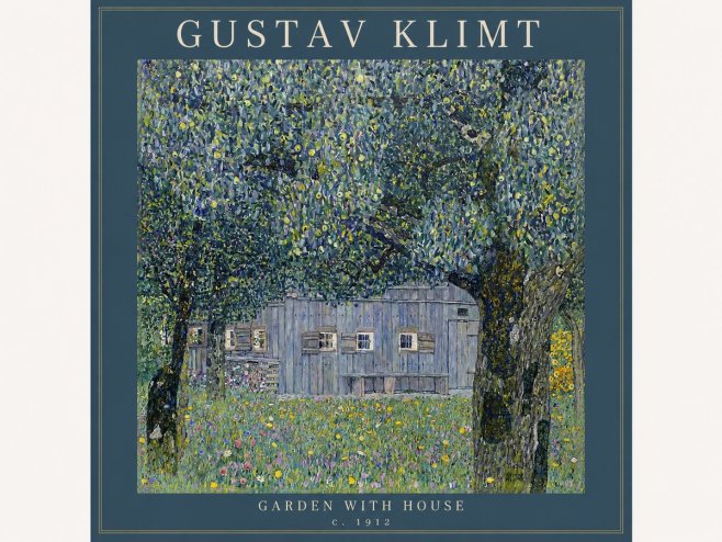 Klimt Garden with House No2 - Poszter