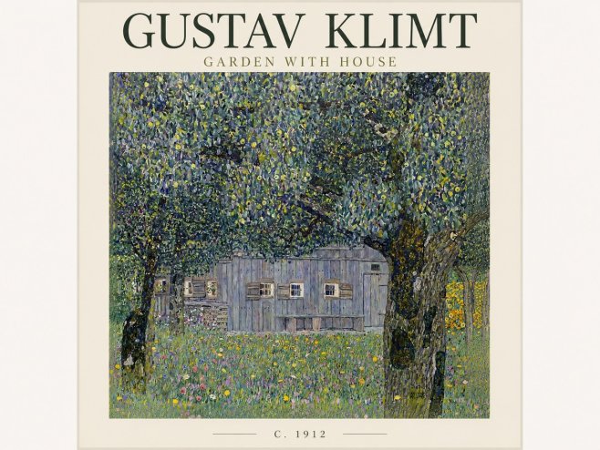 Klimt Garden with House No3 - Poszter