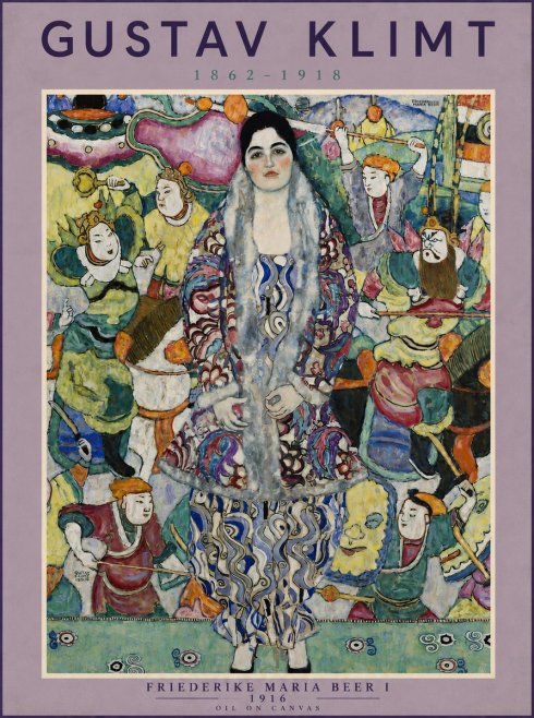 Klimt Friederike Maria Beer I No5 - Poszter
