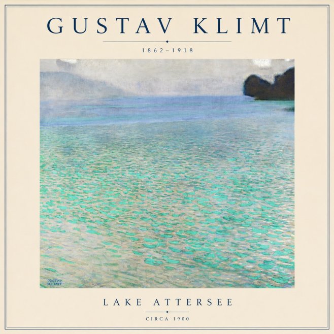 Klimt Lake Attersee No5 - Poszter