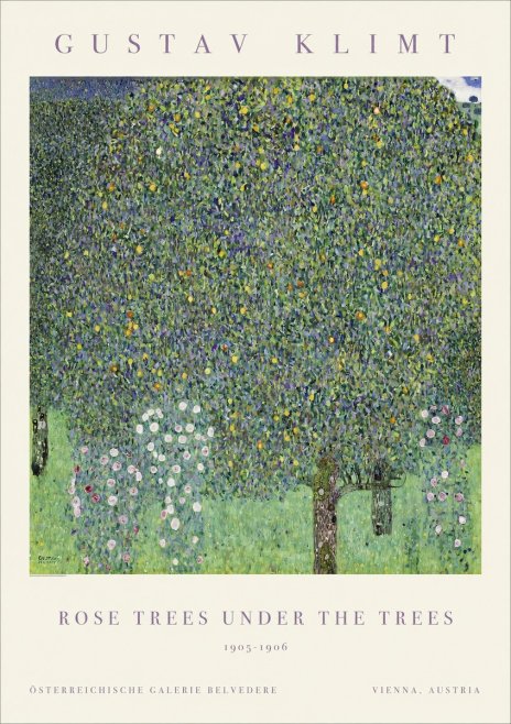 Klimt Rose Trees Under the Trees No1 - Poszter
