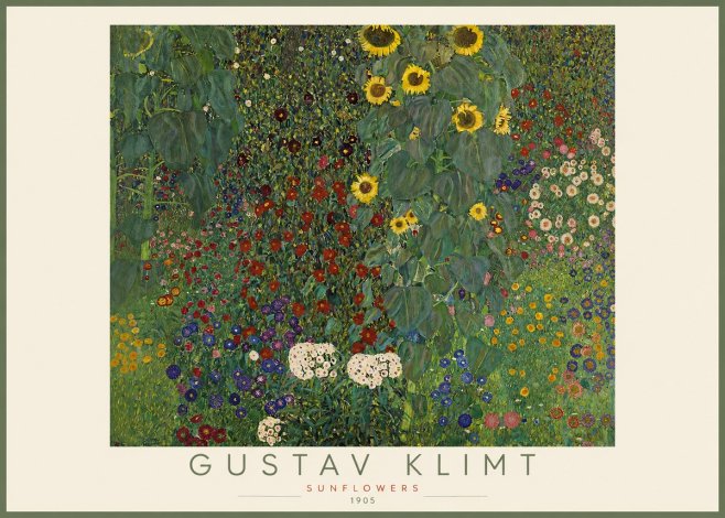 Klimt Sunflowers No2 - Poszter