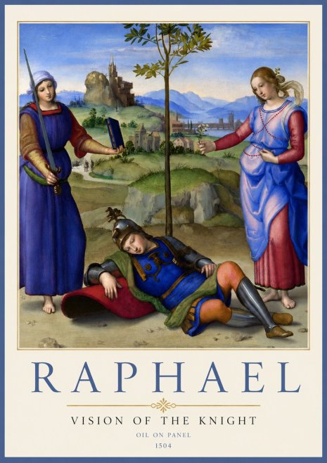 Raphael Vision of the Knight No2 - Poszter