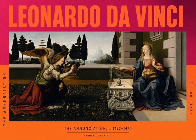 Leonardo da Vinci The Annunciation No3 - Poszter