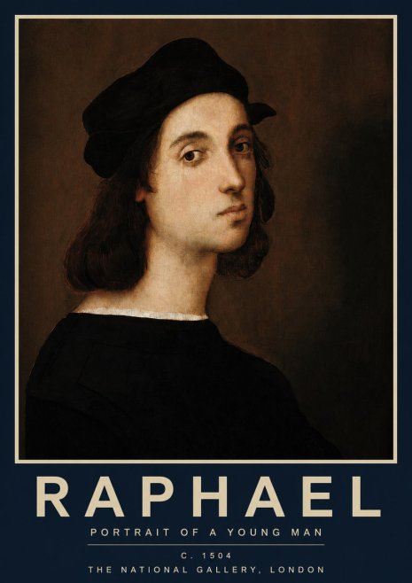 Raphael Portrait of a Young Man No2 - Poszter