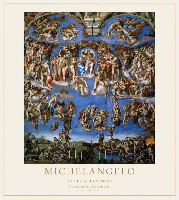 Michelangelo The Last Judgment No1 - Poszter