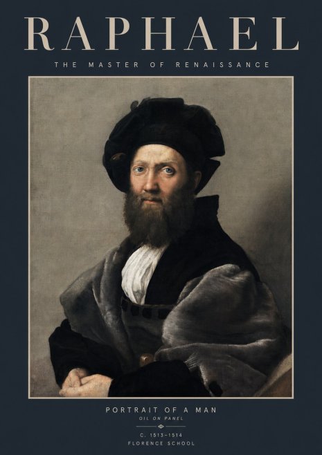 Raphael Portrait of a Man No2 - Poszter
