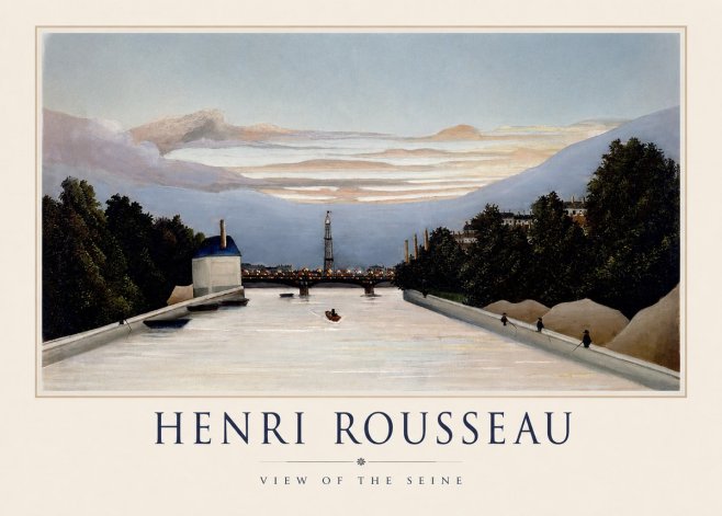Rousseau View of the Seine No1 - Poszter