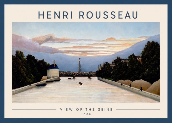 Rousseau View of the Seine No2 - Poszter