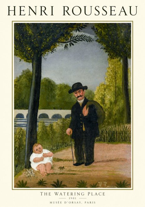 Rousseau The Watering Place No1 - Poszter