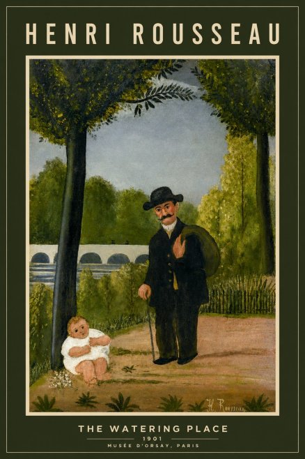 Rousseau The Watering Place No2 - Poszter
