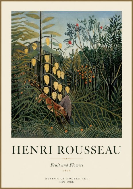 Rousseau Fruit and Flowers No1 - Poszter