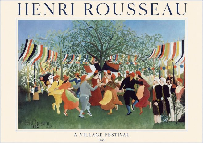 Rousseau A Village Festival No1 - Poszter