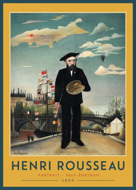 Rousseau Portrait - Self-portrait No2 - Poszter