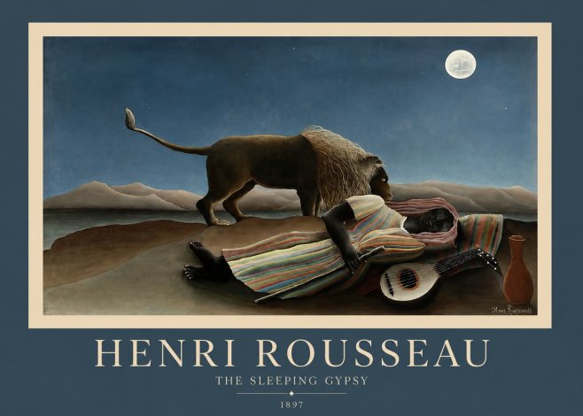 Rousseau The Sleeping Gypsy No2 - Poszter
