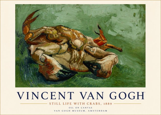Van Gogh Still Life with Crabs No3 - Poszter