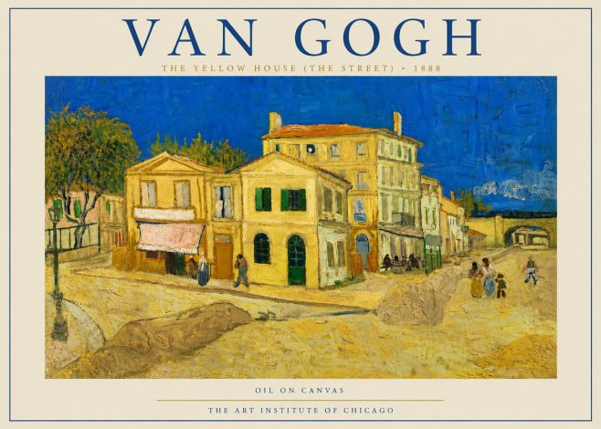 Van Gogh The Yellow House (the Street) No5 - Poszter