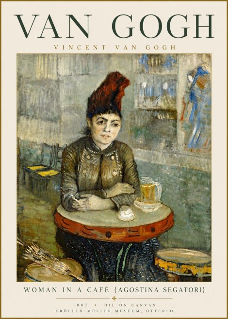 Van Gogh Woman in a Café (Agostina Segatori) No5 - Poszter