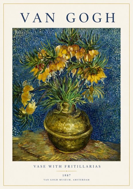 Van Gogh Vase with Fritillarias No1 - Poszter