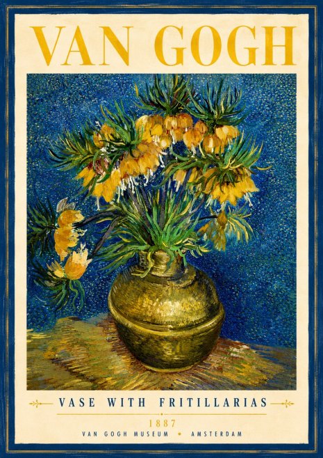 Van Gogh Vase with Fritillarias No3 - Poszter