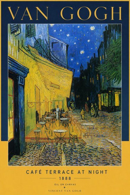 Van Gogh Café Terrace at Night No2 - Poszter