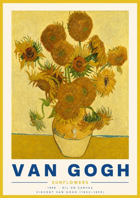 Van Gogh Sunflowers II No3 - Poszter