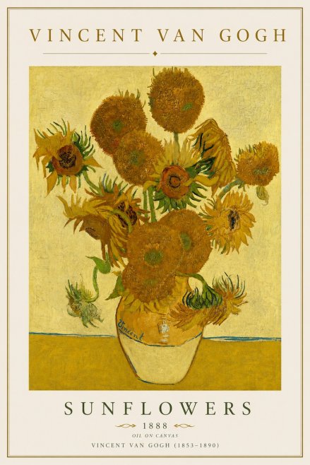 Van Gogh Sunflowers II No4 - Poszter