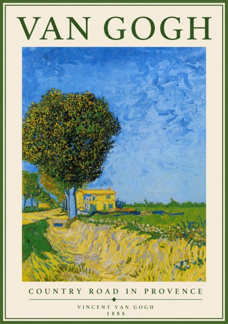 Van Gogh Country Road in Provence II No4 - Poszter