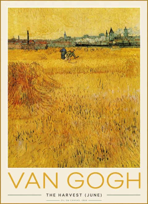 Van Gogh The Harvest (June) No2 - Poszter