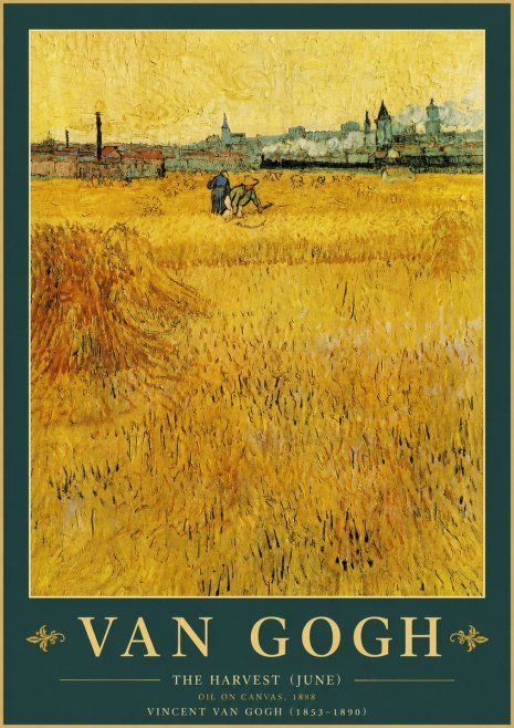 Van Gogh The Harvest (June) No3 - Poszter
