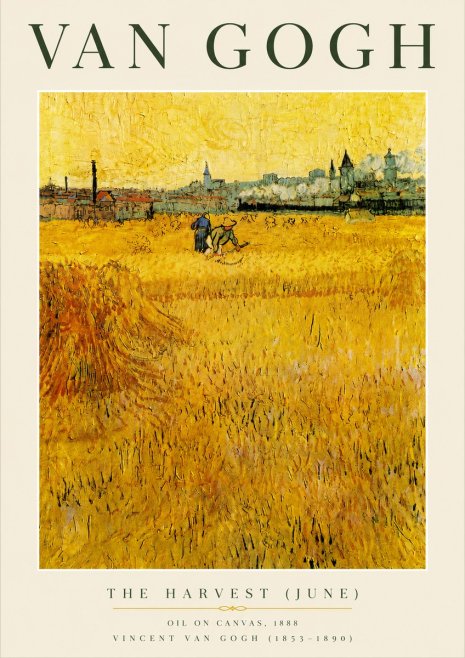 Van Gogh The Harvest (June) No6 - Poszter
