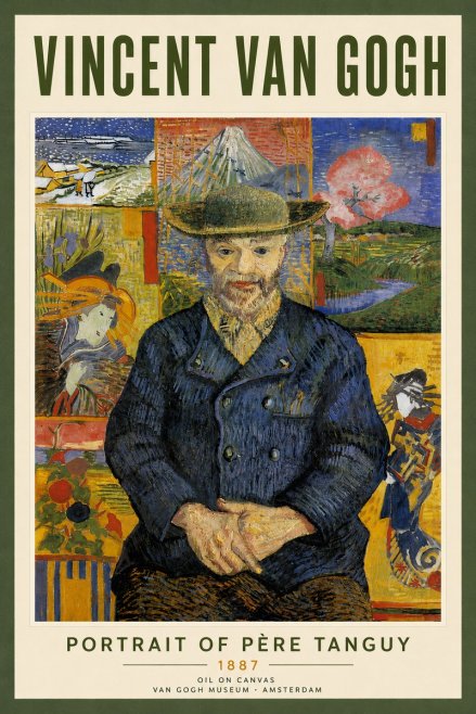 Van Gogh Portrait of Père Tanguy I No4 - Poszter