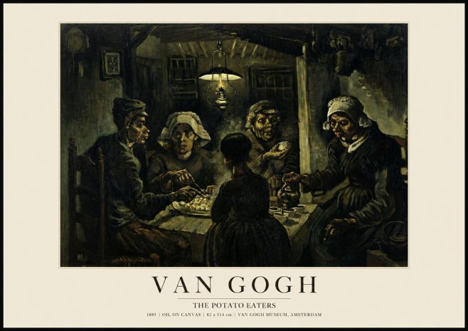 Van Gogh The Potato Eaters II No1 - Poszter