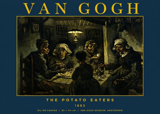 Van Gogh The Potato Eaters II No2 - Poszter