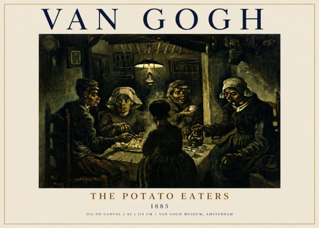Van Gogh The Potato Eaters II No5 - Poszter