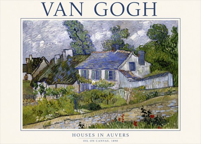 Van Gogh Houses in Auvers No3 - Poszter