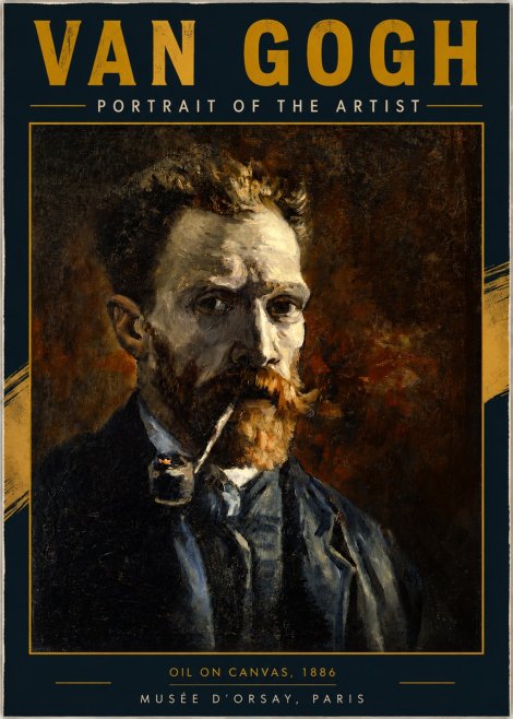 Van Gogh Portrait of the Artist I No3 - Poszter