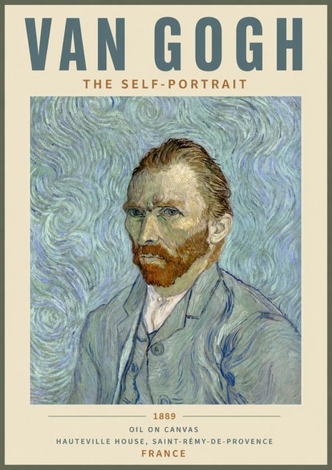 Van Gogh The Self-portrait No5 - Poszter