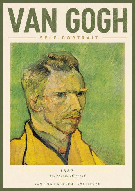 Van Gogh Self-portrait II No6 - Poszter
