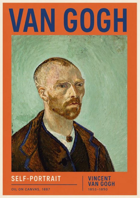 Van Gogh Self-portrait III No6 - Poszter