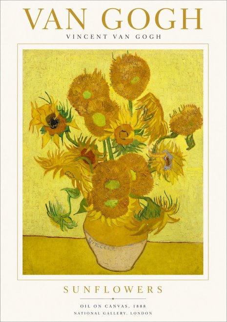 Van Gogh Sunflowers III No1 - Poszter