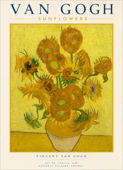 Van Gogh Sunflowers III No3 - Poszter