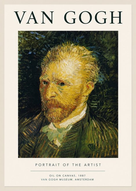 Van Gogh Portrait of the Artist III No3 - Poszter