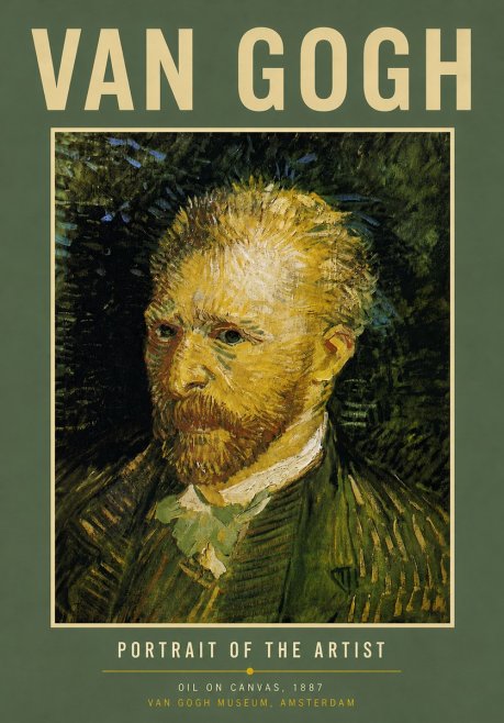 Van Gogh Portrait of the Artist III No5 - Poszter