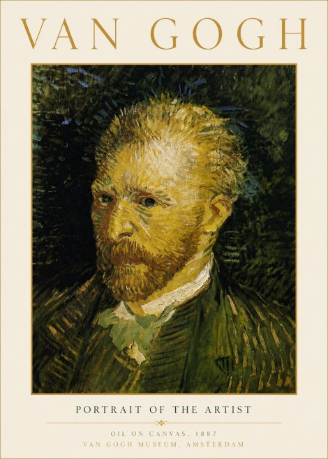 Van Gogh Portrait of the Artist III No6 - Poszter