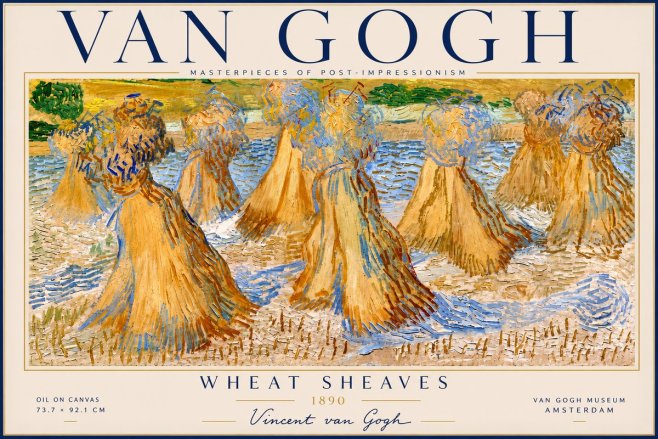 Van Gogh Wheat Sheaves No2 - Poszter