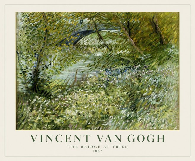 Van Gogh The Bridge at Triel No1 - Poszter